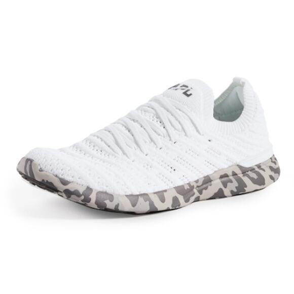 APL Men's White Asteroid Leopard TechLoom Wave Sneakers Size 11 - Picture 1 of 9